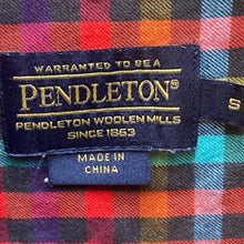Load image into Gallery viewer, Pendleton Shirt Womens Small Rainbow Plaid Flannel Workwear Ourdoors Ladies