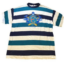 Load image into Gallery viewer, VTG Excalibur Shirt Mens Large Las Vegas Striped Dragon Short Sleeve Y2K