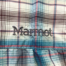 Load image into Gallery viewer, Marmot Shirt Mens Medium Plaid Preppy Academia Logo Career Office Streetwear