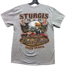 Load image into Gallery viewer, Sturgis Shirt Mens Medium Biker Motorcycle Grunge Rally Gray Streetwear