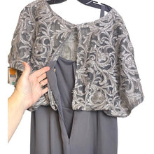 Load image into Gallery viewer, Maya Brooke Dress Womens 14W Maxi Formal Tiered Sequined Old Money 48" Long NWT