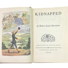 Load image into Gallery viewer, 1949 Kidnapped Hardcover Book Robert Louis Stevenson Illustrated William Sharp