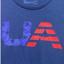 Load image into Gallery viewer, Under Armour Shirt Mens Large Patriotic Logo Athletic Athleisure Streetwear