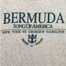 Load image into Gallery viewer, VTG Bermuda Shirt Mens 2XL Spell Out Single Stitch Grunge Nautical Streetwear