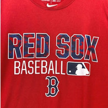 Load image into Gallery viewer, Boston Red Sox Shirt Mens Medium MLB Baseball Spell Out Nike Center Swoosh