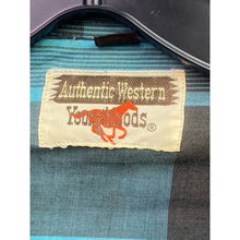 Load image into Gallery viewer, Authentic Western Youngbloods Shirt Mens Large Plaid Pearl Snaps Rodeo Country