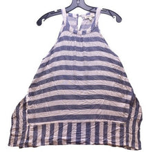 Load image into Gallery viewer, Monteau Shirt Womens Small Striped Costal Beachy Sleeveless Flowy Vacation