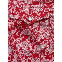 Load image into Gallery viewer, Reata Western Wear Shirt Men Paisley AOP Pearl Snaps Contract Cuff Rodeo Country