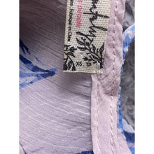Load image into Gallery viewer, Free People Shirt Extra Small Boho Flowy Bell Sleeve Blue Pink AOP Oversized
