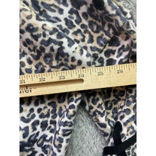 Load image into Gallery viewer, Victoria's Secret Hoodie Womens Large Leopard Lace Up Crop Full Zip Oversize