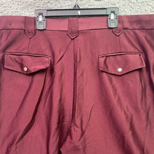 Load image into Gallery viewer, Vintage American WeWestern Pants Mens 40x30 Western Pearl Snap Maroon Texture