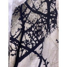 Load image into Gallery viewer, Santorelli Blazer Womens Size 8 Italy Black Beige Flax Career Mature Long Suit