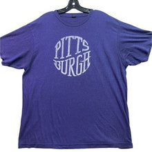 Load image into Gallery viewer, Pittsburgh Shirt Mens Extra Large Spell Out Preppy Academia Everyday Streetwear
