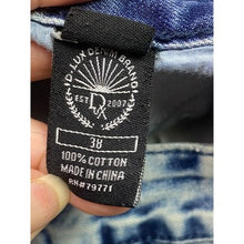 Load image into Gallery viewer, D-Lux Denim Brand Shorts Mens 38 Moto Biker Grunge Distressed Zippers Hip Hop