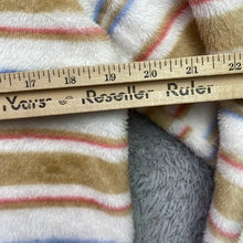 Load image into Gallery viewer, Knapp Studio Jacket Womens Medium Striped Hooded Fleece Cardigan Cozy Outdoors