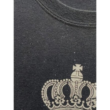 Load image into Gallery viewer, Queen Crown Shirt Womens 3XL Black Spell Out Preppy Festival Everyday Streetwear