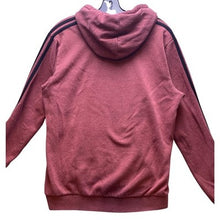 Load image into Gallery viewer, Adidas Hoodie Mens Medium Maroon Spell Out Sweatshirt Pullover Athleisure