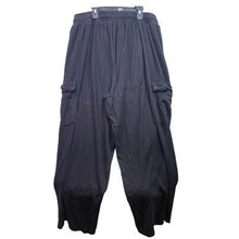 Load image into Gallery viewer, Torrid Pants Womens 1R Black Cargo Wide Leg Drawstring Stretch Rayon Gorpcore