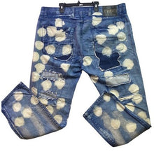 Load image into Gallery viewer, FWDR Denim Jeans Mens 44x32 Bleached Distressed Ripped Thrashed Baggy Y2K Grunge