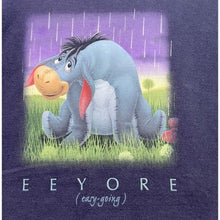 Load image into Gallery viewer, Disney Eeyore Shirt Womens 2XL Mature Spell Out Everyday Streetwear Navy Blue