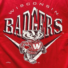 Load image into Gallery viewer, Vintage Wisconsin Badgers Shirt Mens Large Spell Out Mascot Single Stitch