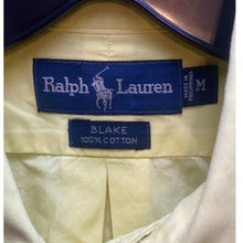 Load image into Gallery viewer, Ralph Lauren Shirt Adult Medium Blake Button Down Short Sleeve Casual Yellow Men