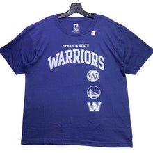 Load image into Gallery viewer, Golden State Warriors Shirt Mens Medium NBA Basketball Spell Out Athletic NWOT