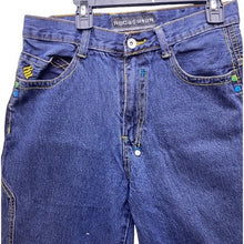 Load image into Gallery viewer, Rocawear Jeans Womens 16 Y2K Baggy Wide Leg Big Pockets Streetwear Embroidered