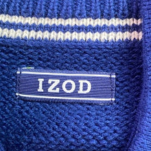 Load image into Gallery viewer, IZOD Sweater Mens Extra Large Quarter Zip Peacoat Preppy Academia Pull Over NWT