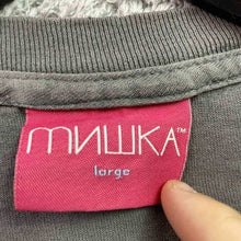 Load image into Gallery viewer, Bear Shirt Mens Large Gray Grunge Everyday Streetwear Academia Skater