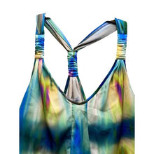 Load image into Gallery viewer, Charlie Jade Sundress Womens Large Sleeveless Summer Racer Back Rainbow Tie Dye