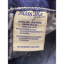 Load image into Gallery viewer, Miss Me Shorts Womens 22 Blue Demin Easy Embellished Pockets Distressed Bermuda