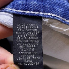 Load image into Gallery viewer, CJ Black Jeans Mens 34x34 Light Wash Distressed Skinny Flex Streetwear Premium