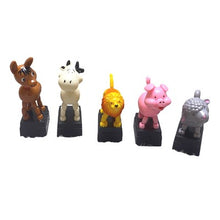 Load image into Gallery viewer, Vintage Push Button Puppets Farm Animal Cow Pig Sheep Donkey Collectible Toy (5)