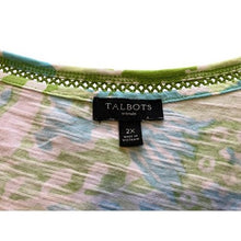 Load image into Gallery viewer, Talbots Shirt Womens 2XL Plus Paisley Short Sleeve Streetwear Casual AOP