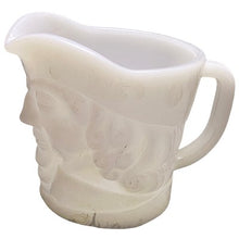 Load image into Gallery viewer, Vintage Federal Glass Toby Mug Milk Glass Creamer Pitcher Face