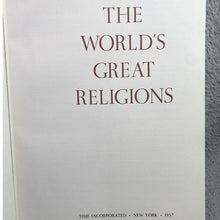 Load image into Gallery viewer, 1957 The Worlds Great Religions Hardcover Book Time LIFE Inc Vintage Illustrated