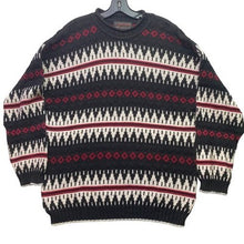 Load image into Gallery viewer, Vintage Jantzen Sweater Mens Large Aztec Holiday AOP Pull Over Career Preppy