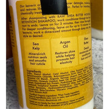 Load image into Gallery viewer, Shea Moisture Raw Shea Butter Moisture Retention Conditioner 13 oz 2 Pack