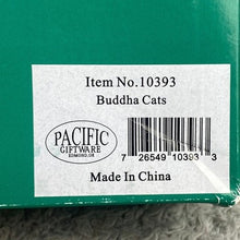 Load image into Gallery viewer, Buddha Cats Magnetic Salt Pepper Shakers Set White Black NIB