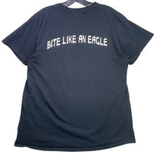 Load image into Gallery viewer, Eagle Fang Karate Shirt Mens Large Black Spell Out Cobra Kai Athleisure Grunge