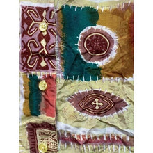 Load image into Gallery viewer, Vintage Two Twenty Shirt Womens Large Silk Patchwork Aztec Festival Career