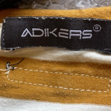 Load image into Gallery viewer, Armani Exchange Shirt Womens Extra Large Gold White Striped Academia Casual