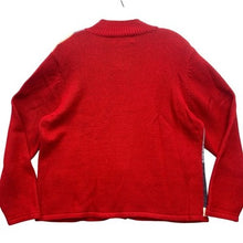 Load image into Gallery viewer, VTG Tiara International Sweater Women Extra Large Full Zip Christmas Embroidered