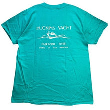 Load image into Gallery viewer, Vintage Huckins Yacht Shirt Mens Large Single Stitch Coastal Beachy Spell Out