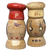 Load image into Gallery viewer, Lot of Vintage Salt & Pepper Shakers Wooden Ceramic Cast Iron Japan