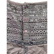 Load image into Gallery viewer, Garnet Hill Blouse Womens 16 Tank Sleeveless Gray Crochet Boho Flowy Festival