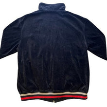 Load image into Gallery viewer, Vintage South Pole Sweatshirt Mens Medium Black Velour Full Zip Spell Out Y2K