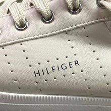Load image into Gallery viewer, Tommy Hilfiger Shoes Womens 10M Taupe Leather Spell Out Logo Sneaker