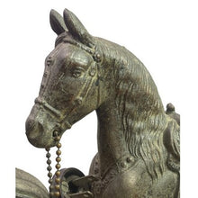 Load image into Gallery viewer, Vintage Galter Products Co Spartus Mantel Clock Electric Horse Country Western